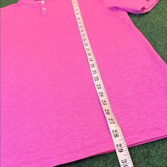 Tiger Woods by Nike Aeroreact Mock Neck Polo (Pink with Black accents / Size M) - Picture 6 of 7